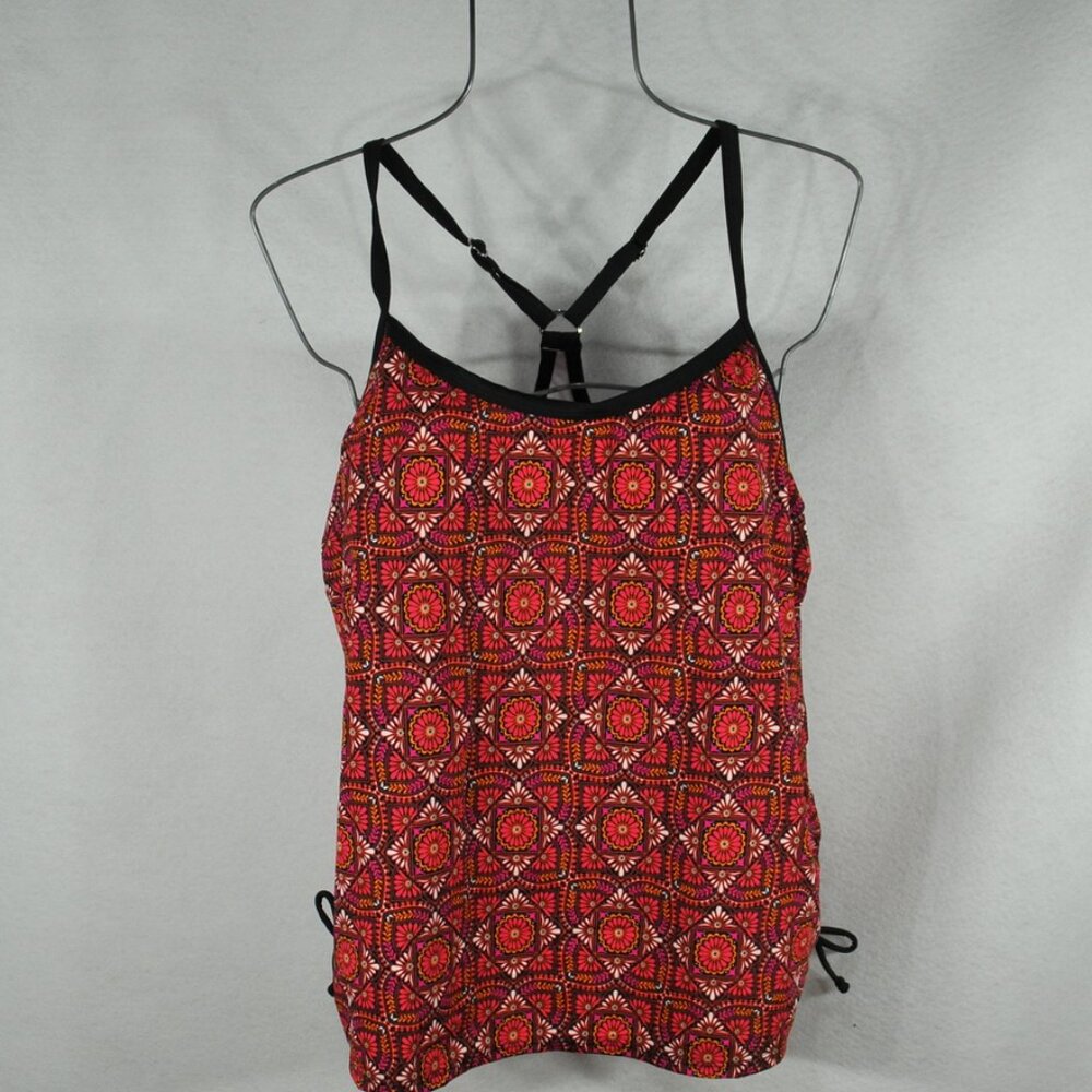 South Point woman's Tankini plus size 22W Two Piece MSRP$100.00 Red Black NWT
